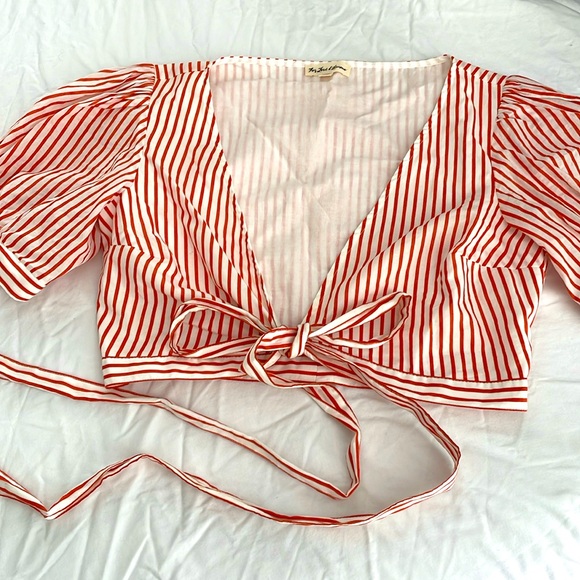 For Love and Lemons Selma wrap top - Picture 1 of 5